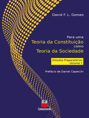 cover image of Para uma Teoria da Constituição como Teoria da Sociedade
